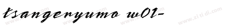 tsangeryumo w01字体转换